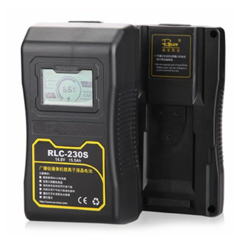 Rolux V-Mount Battery Rlc-230s 230wh 14,8v 15500mah