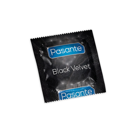 Pasante Svart Sammet Condomer 144st