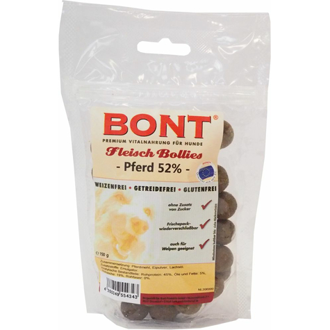 Bont Meat Bollies Häst Och Ägg 150g