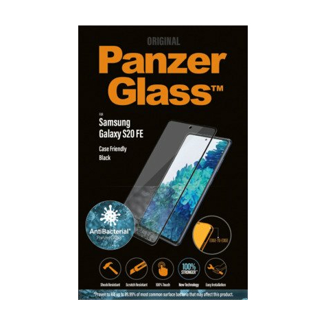 Pansarglas Samsung Galaxy S20 Fe E-To-E Cf Antibakteriell, Svart
