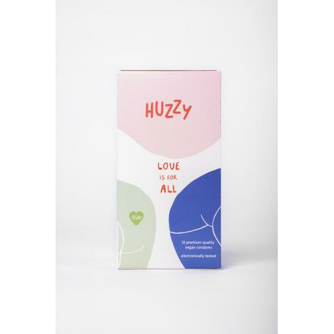 Huzzy 12 Förpackningar Veganska Kondomer