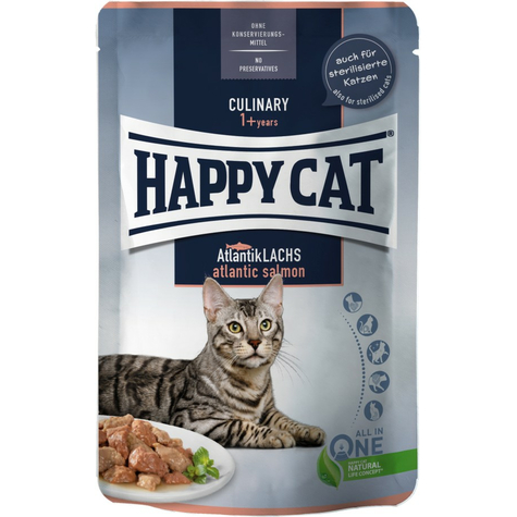 Happy Cat Pouch Culinary Atlantic Lax 85g