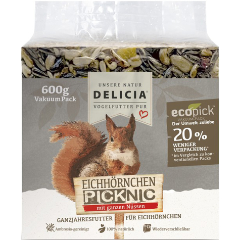 Delicia Ekorre Picknick - Vakuumförpackningar 0,6kg