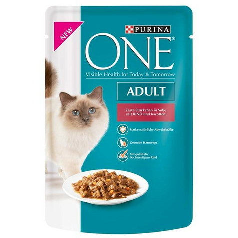 Purina One Beef & Carrots 85g Färsk Påse