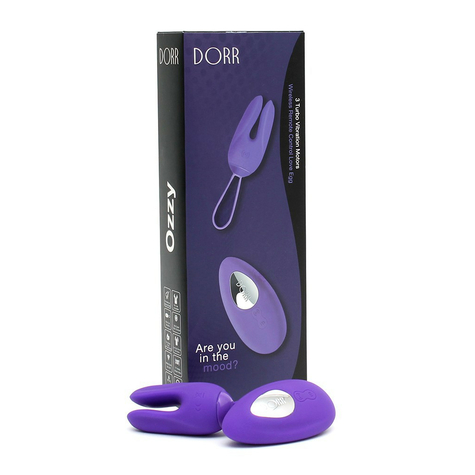 Dorr - Ozzy - Kaninäggsvibrator + Påläggsvibrator - Purple
