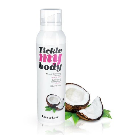 Love To Love - Tickle My Body - Massage Skum - Coconut Nod - 150 Ml