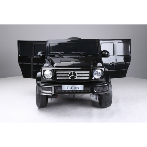 Kinderfahrzeug - Elektro Auto "Mercedes G500" - Lizenziert - 12v Akku,2 Motoren+ 2,4ghz+Ledersitz+Eva-Schwarz