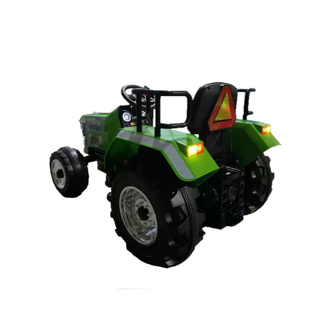 Elektrisk Barnbil Elektrisk Traktor Stor 12v7a Batteri, 2 Motorer 35w Med 2.4ghz Fjärrkontroll-Grön