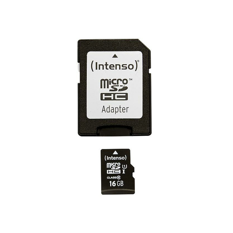 Microsdhc 16gb Intenso Premium Cl10 Uhs-I + Adapter Blister