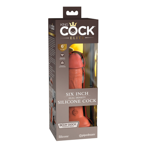 Naturlig Dildo Kce 6 Dual Density Cock Tan