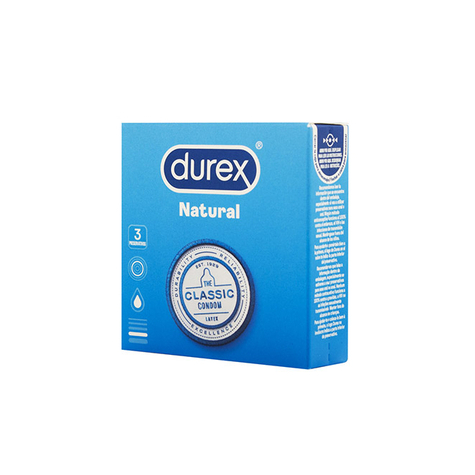 Durex Natural 3 St Classic
