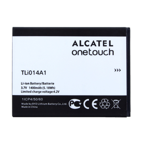 Alcatel Originalbatteri Tli014a1 One Touch 4010d, 4030d, 5020d, 4012d 1400mah