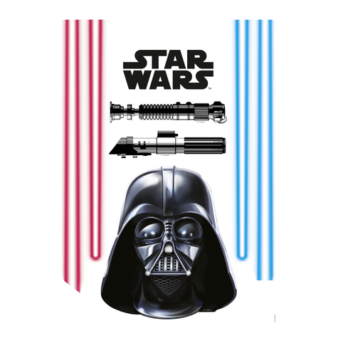 Väggtatuering - Darth Vader - Storlek 50 X 70 Cm
