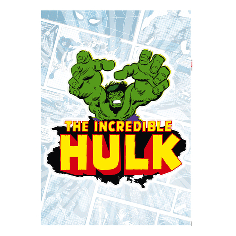 Vägg Tatuering - Hulk Comic Classic - Storlek 50 X 70 Cm