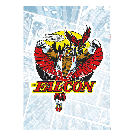Väggtatuering - Falcon Comic Classic - Storlek 50 X 70 Cm
