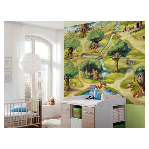 Photomurals  Photo Wallpaper - Hundred Morning Forest - Size 254 X 184 Cm