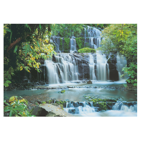 Papperstapet - Pura Kaunui Falls - Storlek 368 X 254 Cm