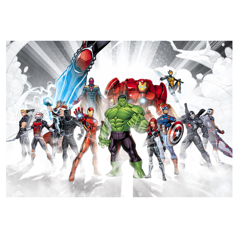 Papperstapet - Avengers Unite - Storlek 368 X 254 Cm