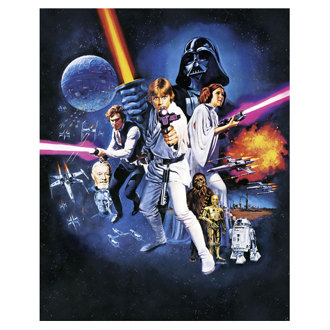 Fototapeter  - Star Wars Poster Classic 1 - Storlek 200 X 250 Cm