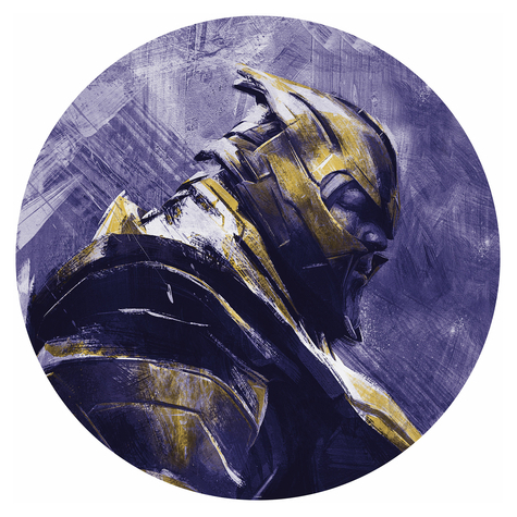 Självhäftande Fototapeter /Vägg Tatuering - Avengers Painting Thanos - Storlek 125 X 125 Cm
