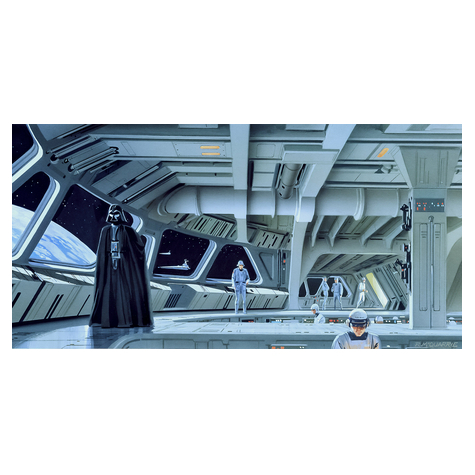 Fototapeter - Star Wars Classic Rmq Stardestroyer Deck - Storlek 500 X 250 Cm