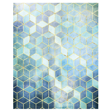 Fototapeter  - Mosaic Azzuro - Storlek 200 X 250 Cm