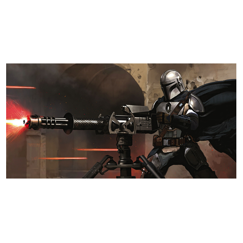 Non-Woven Wallpaper - Star Wars The Mandalorian Blaster - Size 500 X 250 Cm