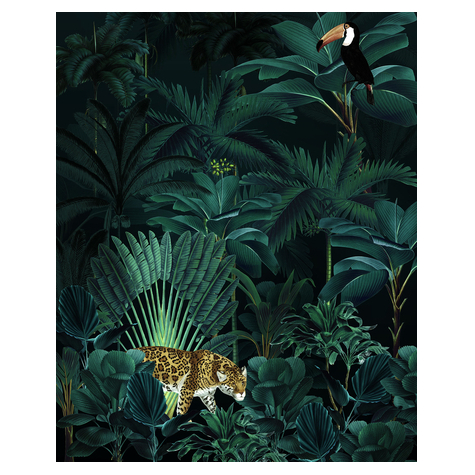 Fototapeter  - Jungle Night - Storlek 200 X 250 Cm