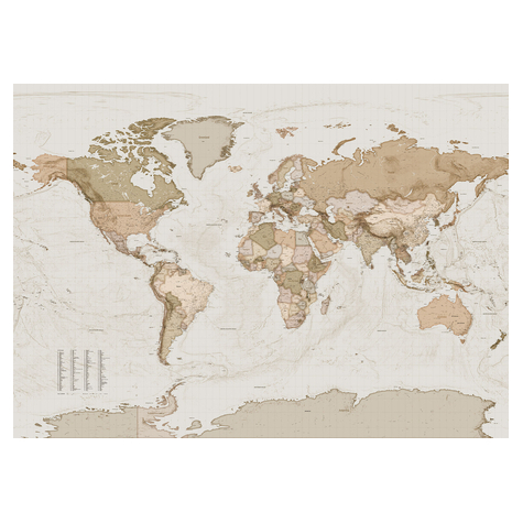 Fototapeter  - Earth Map - Storlek 350 X 250 Cm