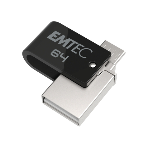 Usb-Minne 64 Gb Emtec Mobile & Go Dual Usb2.0 - Microusb T260