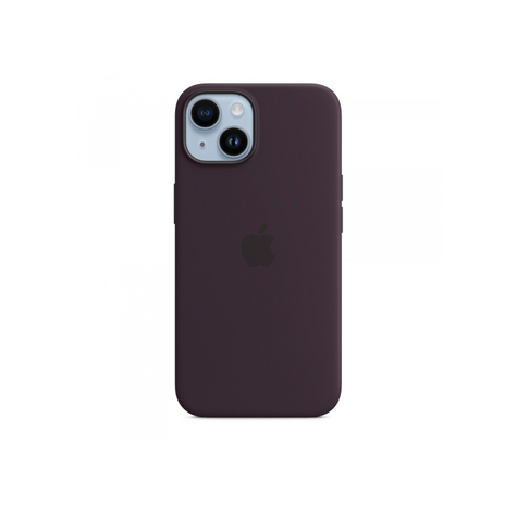 Apple Silikonfodral För Iphone 14 Med Magsafe Elderberry Mpt03zm/A