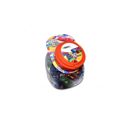 Usb Flashdrive 16gb Emtec C410 Candy Jar (80 St)