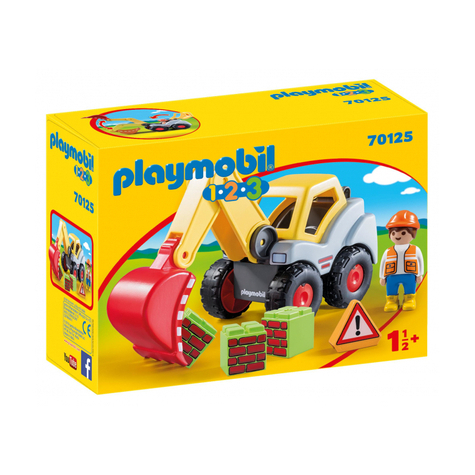 Playmobil 1.2.3 - Grävmaskin Med Spade (70125)