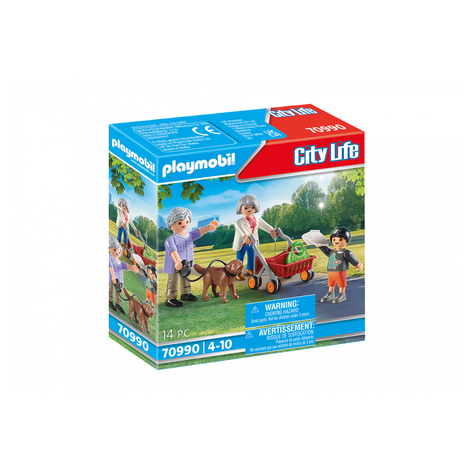Playmobil City Life - Mor- Och Farföräldrar Med Barnbarn (70990)