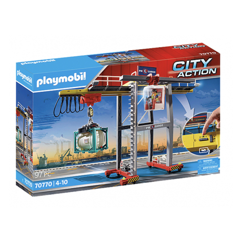 Playmobil City Action - Portalkran Med Containrar (70770)