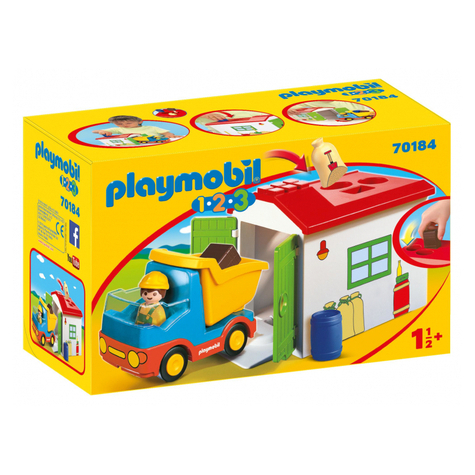Playmobil 1.2.3 - Lkw Mit Sortiergarage (70184)