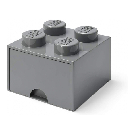Lego Förvaringslådan För Klossar 4 Mörkgrå (40051754)