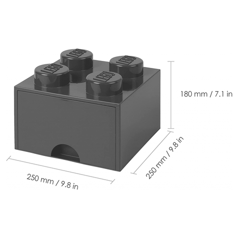 Lego Förvaringslådan För Klossar 4 Svart (40051733)