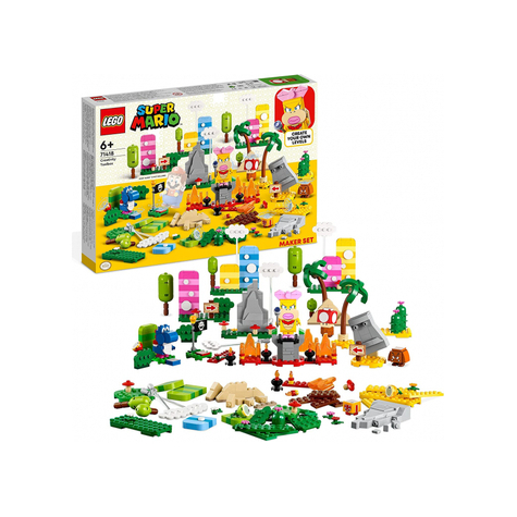 Lego Super Mario - Kreativa Lådan Med Nivådesignerset (71418)