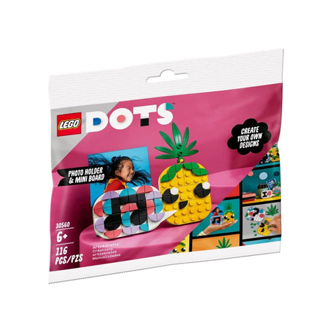 Lego Dots - Fotohållare Med Ananas Och Minitavla (30560)