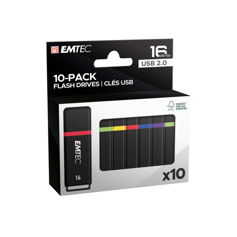 Usb-Minne 16gb Emtec K100 (Mini Box 10-Pack)