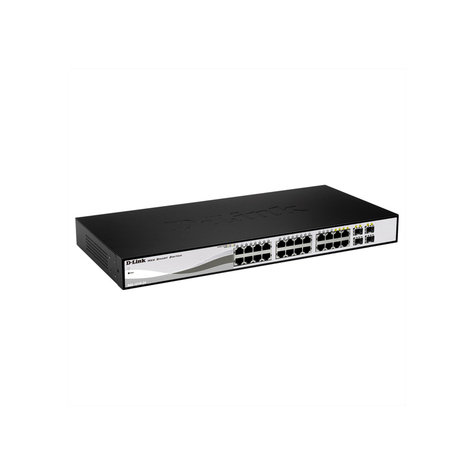 D-Link Switch 24 Portar 4 X Delad Sfp Fiberoptisk Dgs-1210-24/E