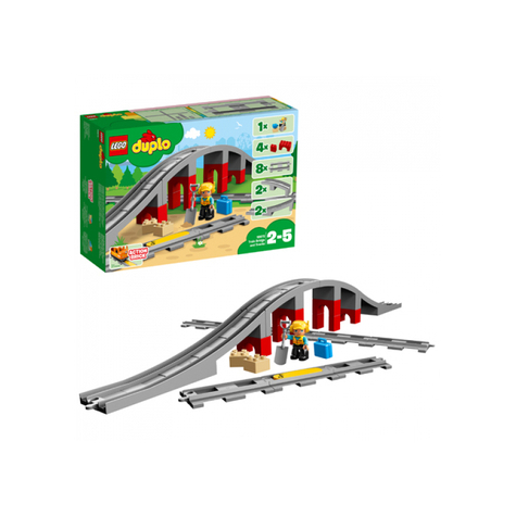 Lego Duplo - Järnvägsbro Och Räls, 26 Bitar (10872)