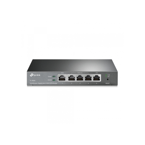 Tp-Link Safestream Gigabit Multi-Wan Vpn-Router Svart Tl-R605