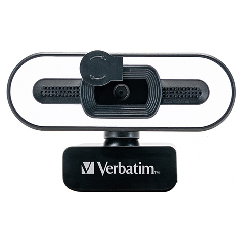 Verbatim Webbkamera Med Micro+Light Awc-02 Full Hd 1080p Autof Retail 49579