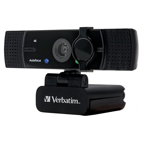Verbatim Webcam Mit Dual Mikro Awc-03 Ulrta Hd 4k Autofokus Retail 49580