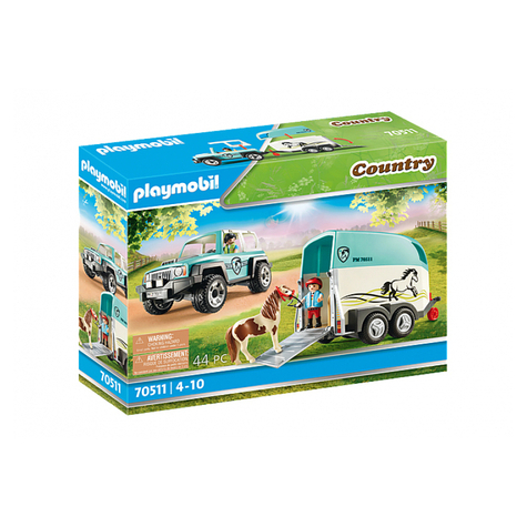 Playmobil Country - Bil Med Ponnyvagn (70511)