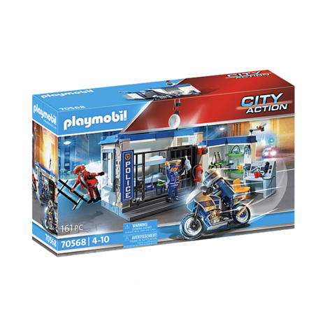Playmobil City Action - Polisen Flyr Från Fängelset (70568)