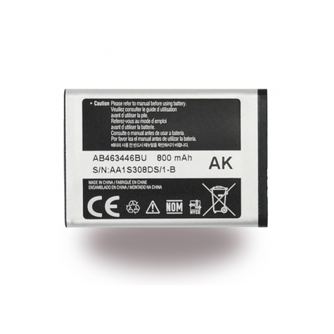 Samsung Li-Ion-Batteri - C3520 - 800mah Bulk - Ab463446ba