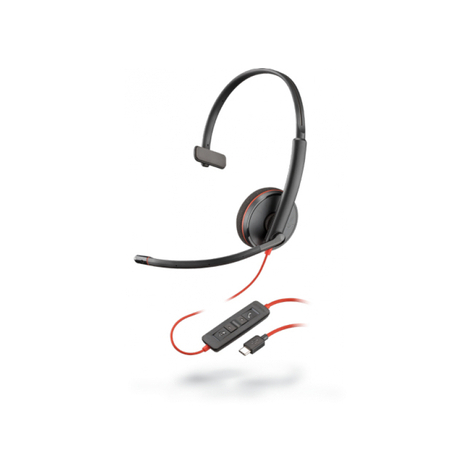 Poly Headset Blackwire C3210 Monoural Usb-C Black - 209748-104